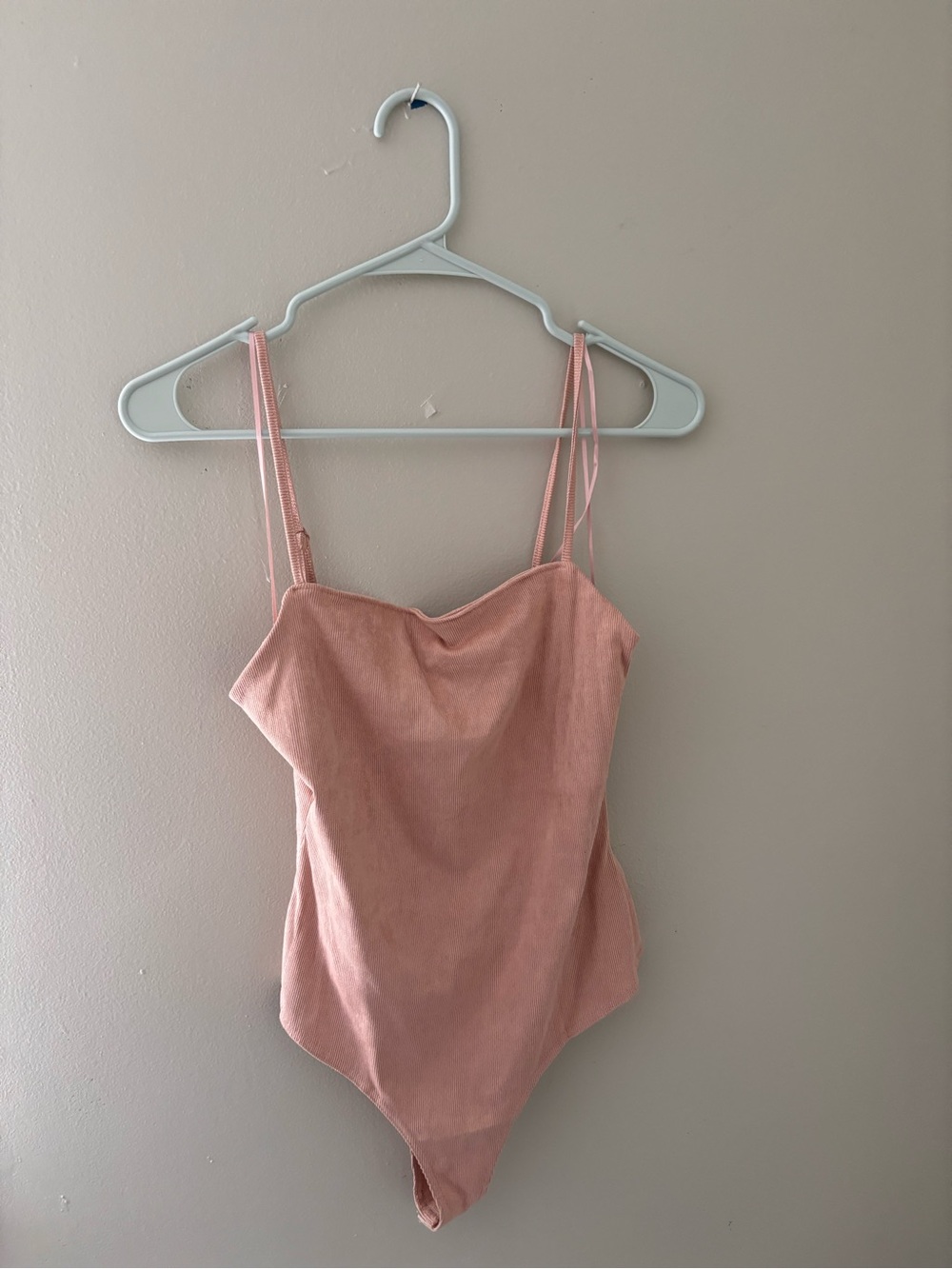 Kittenish Dusty Rose Satin-Look Bodysuit